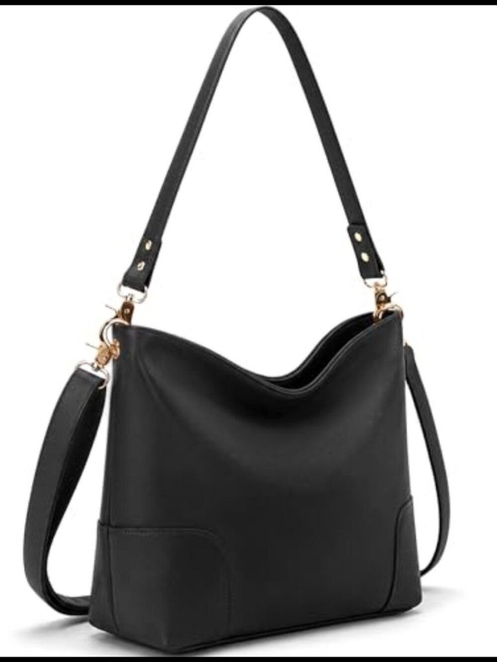 Large Bucket Purse Soft PU Leather Crossbody Hobo Shoulder Handbag